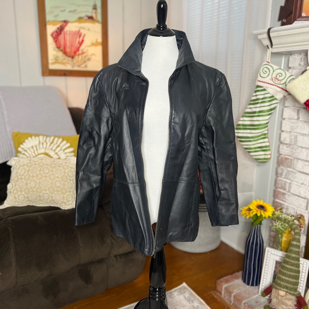 Worthington Black Leather Jacket